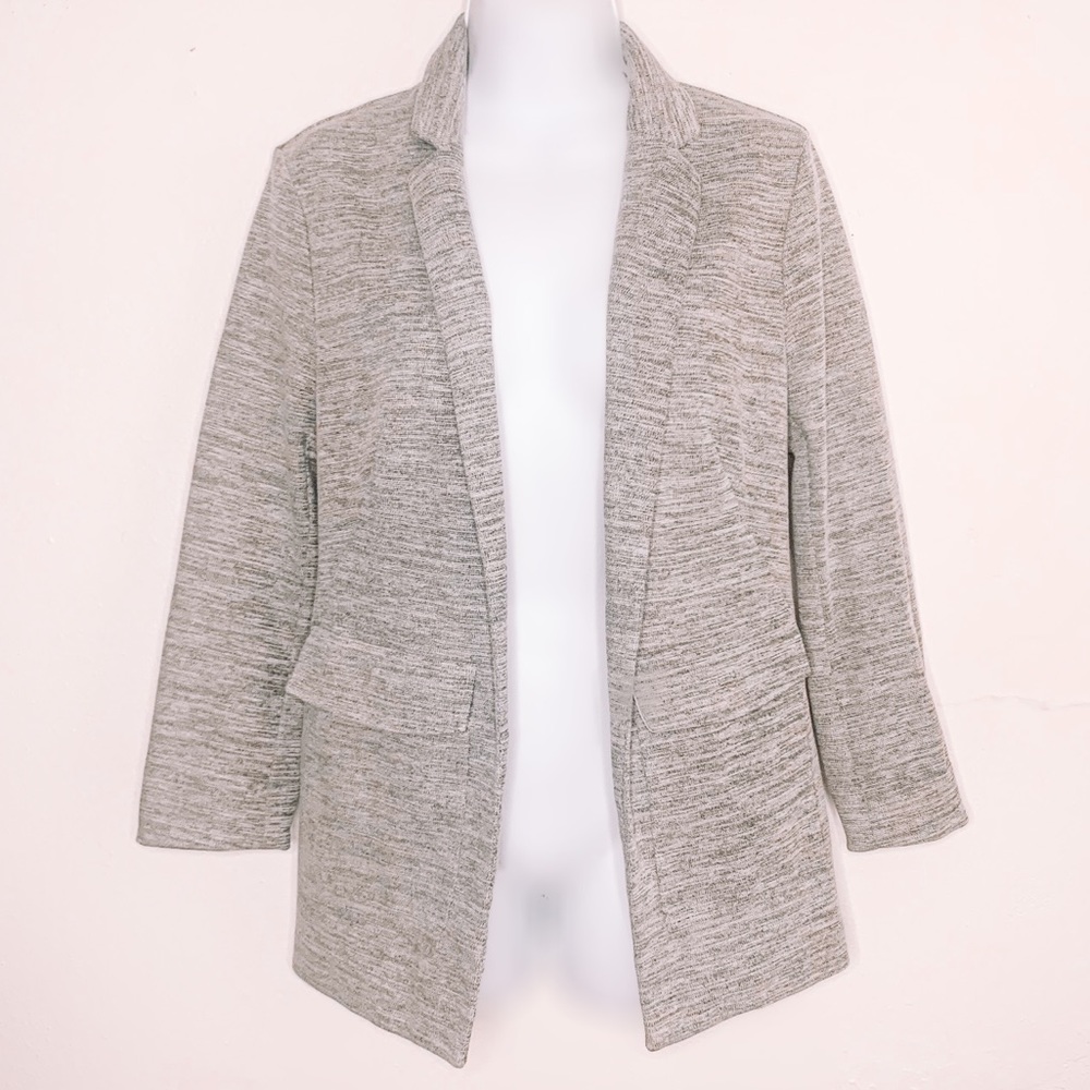 Topshop Jersey Knit Grey Blazer